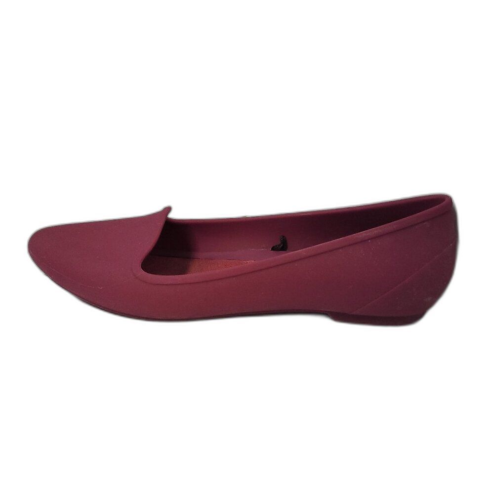 Crocs Iconic Magenta Purple Comfort Eve Pointed Toe  Flat Shoes  Womens Size 7